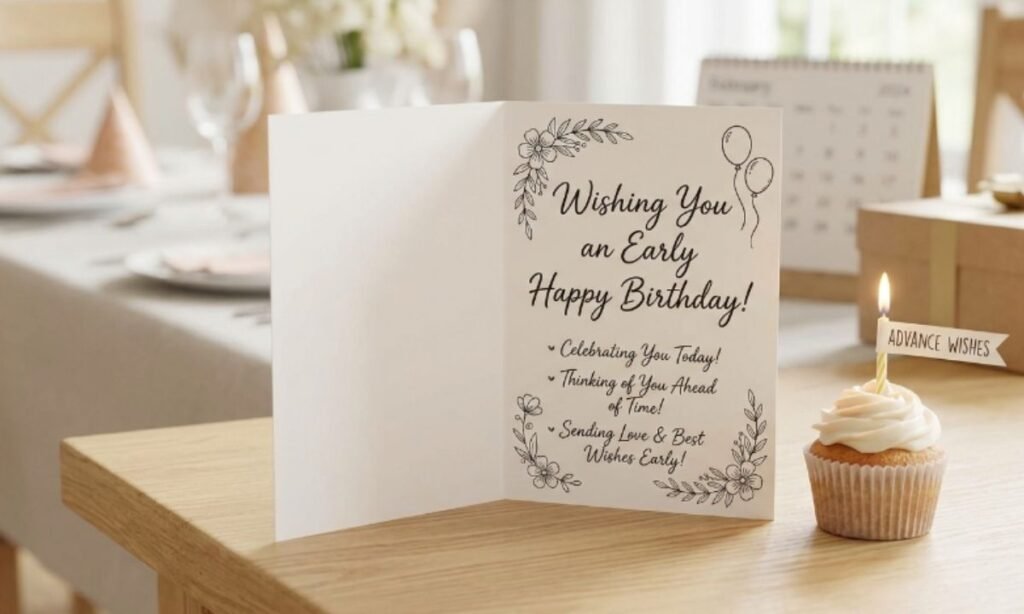 Advance Birthday Wishes in English