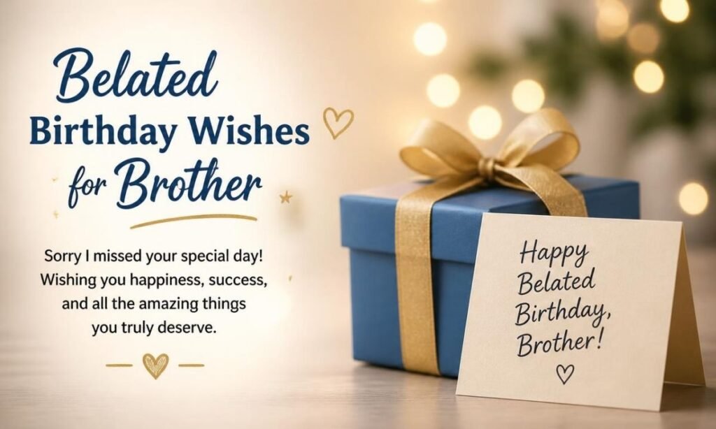 Belated Birthday Wishes for Brother