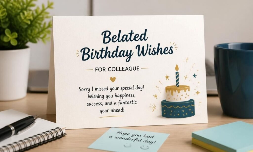 Belated Birthday Wishes for Colleague