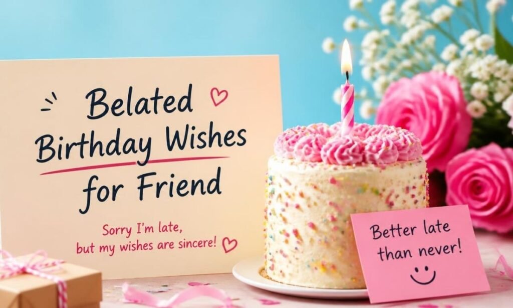 Belated Birthday Wishes for Friend