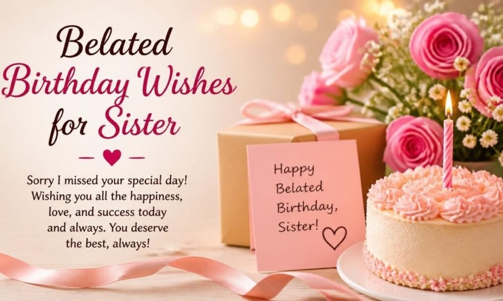 Belated Birthday Wishes for Sister