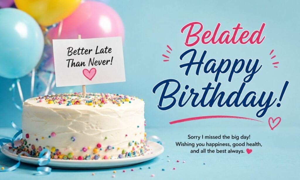 Belated Happy Birthday Wishes