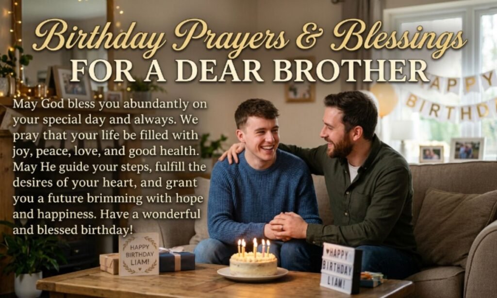 Birthday Prayers & Blessings for Brother