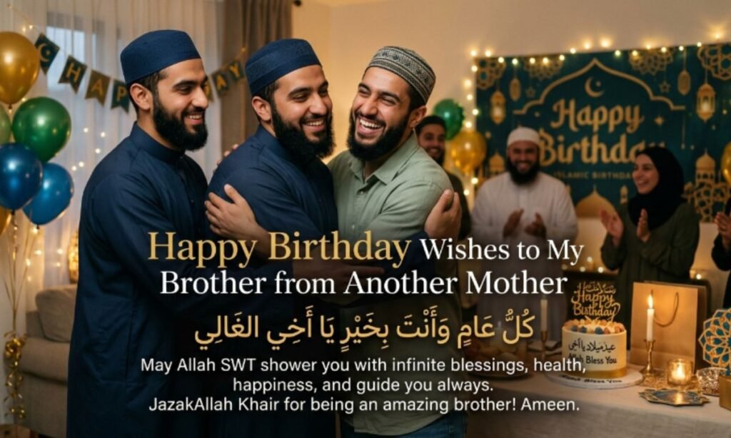 Birthday Wishes for Brother from Another Mother in Islamic Way