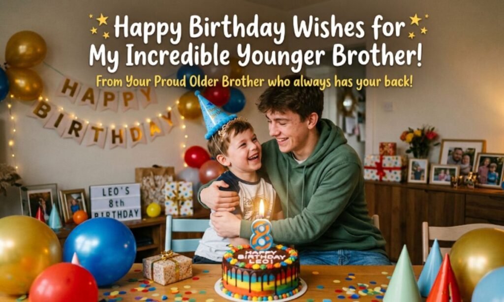Birthday Wishes for Younger Brother from Brother