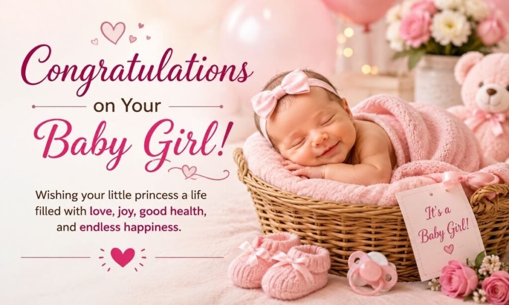 Congratulations Wishes for Baby Girl
