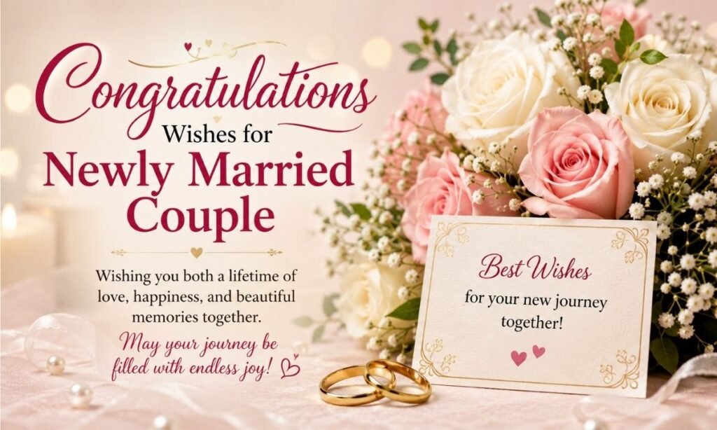 Congratulations Wishes for Newly Married Couple