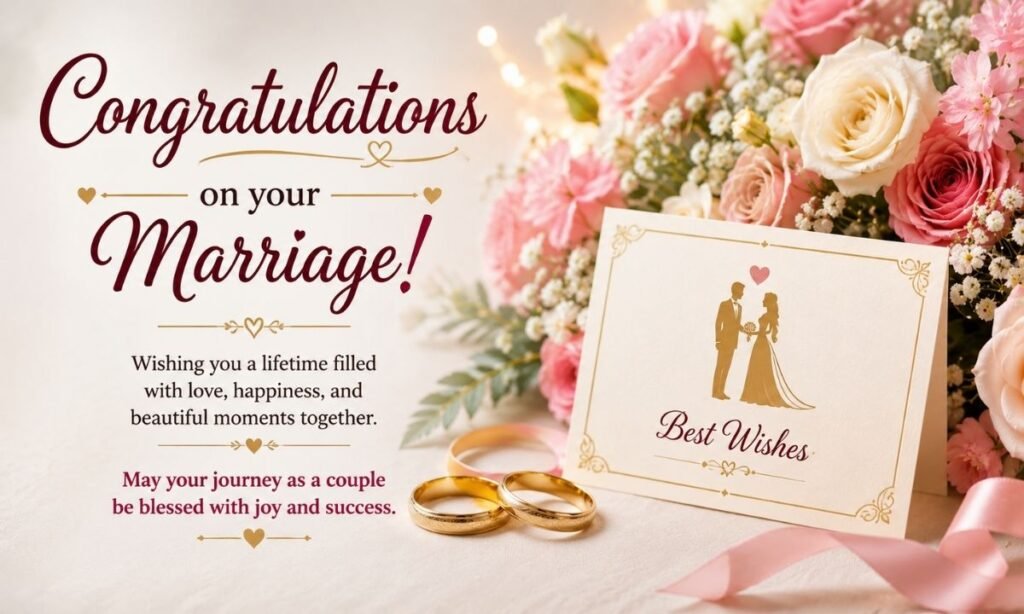 Congratulations wishes for Marriage Shaadi
