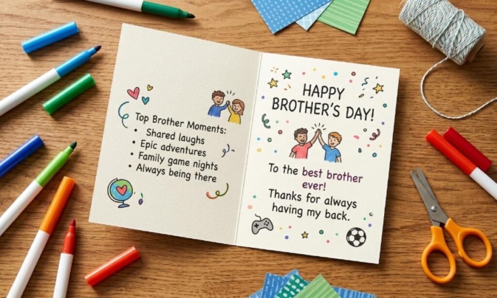 Create Brother’s Day Card