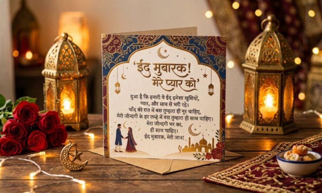 Eid Mubarak Wishes for Love Partner in Hindi