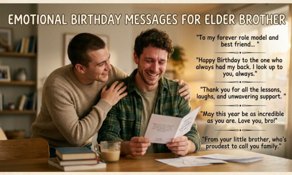 Emotional Birthday Messages for Elder Brother