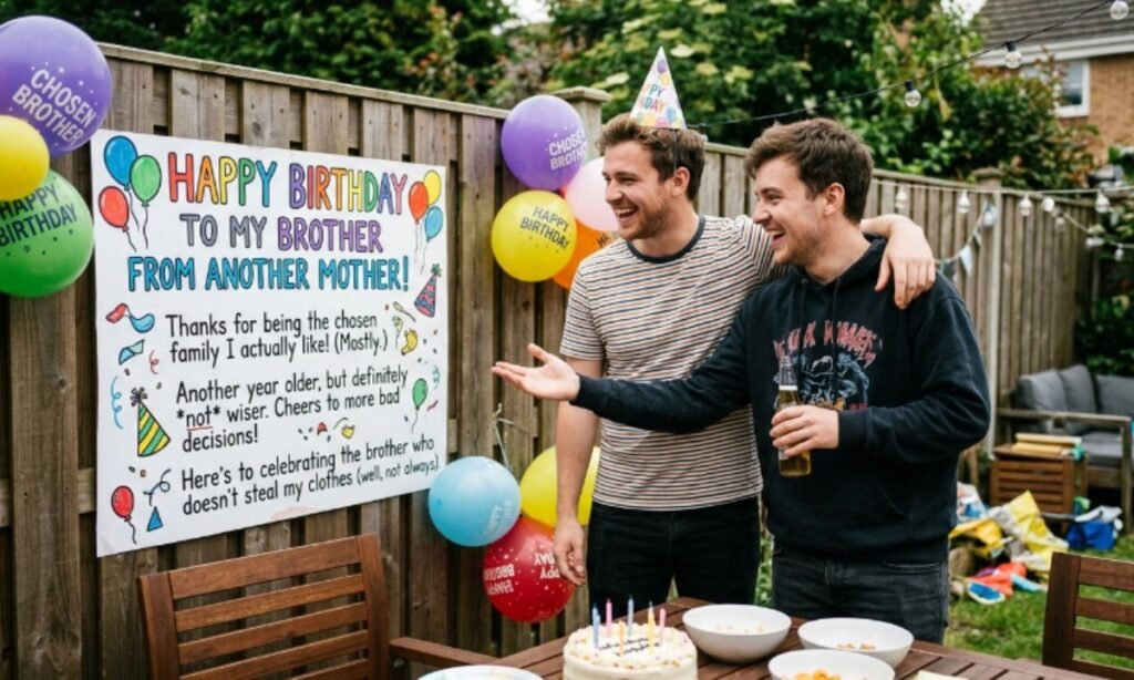 Funny Birthday Messages for a Brother from Another Mother