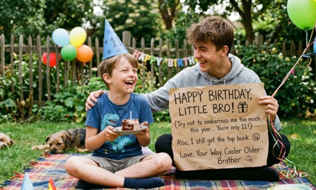 Funny Birthday Wishes for Younger Brother