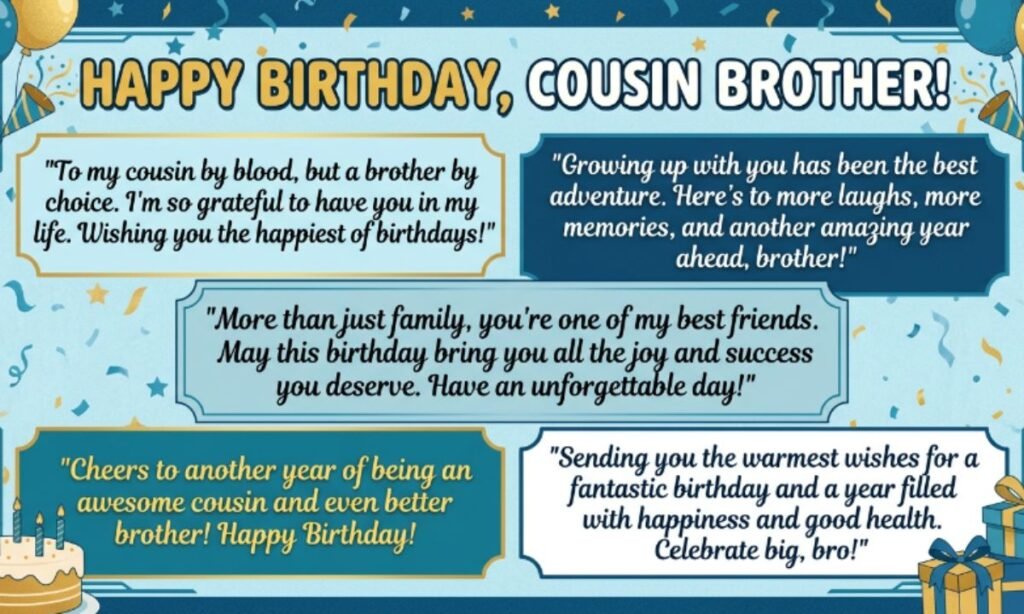 Happy Birthday Quotes for Cousin Brother