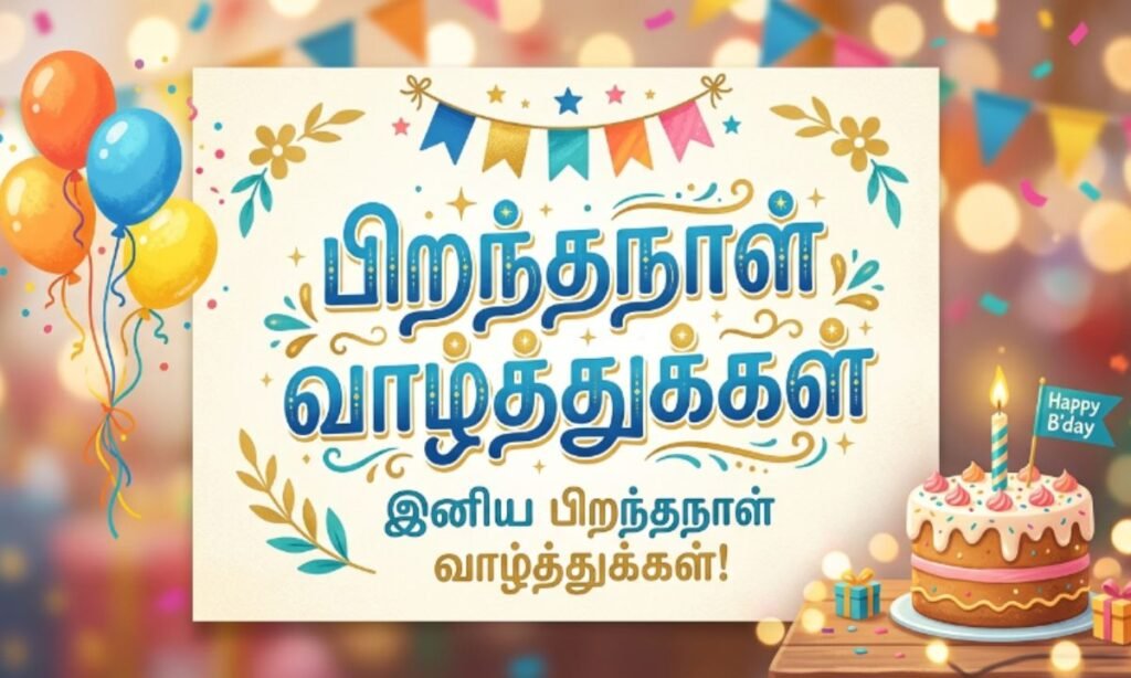Happy Birthday Wishes in Tamil