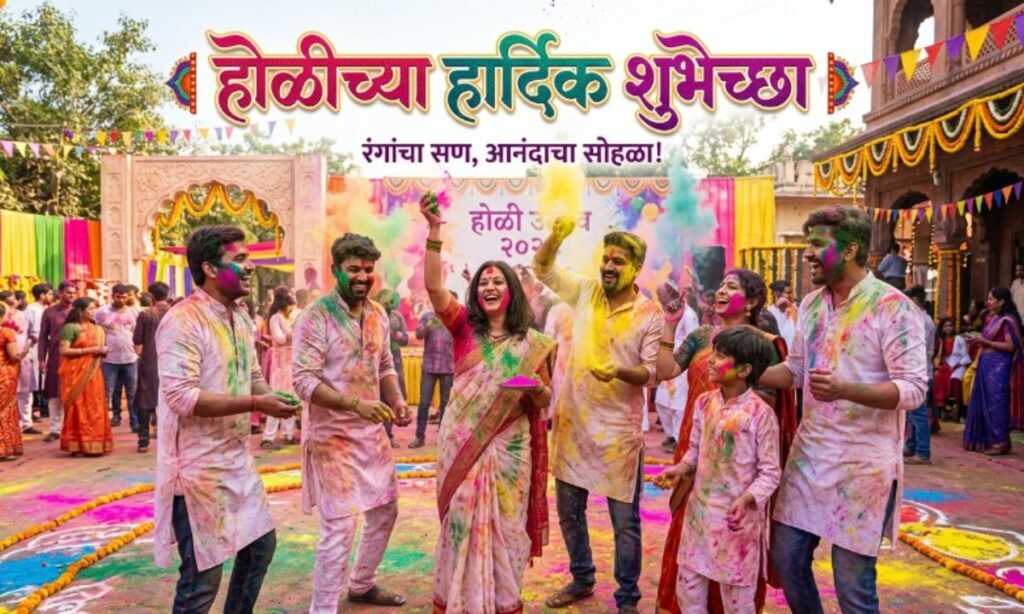 Happy Holi Wishes in Marathi