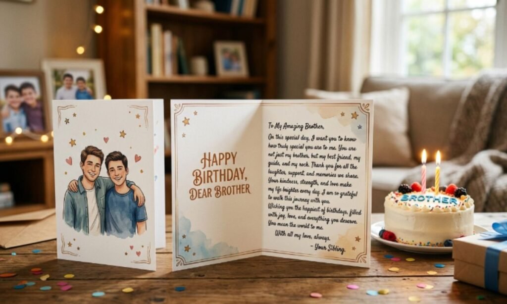 Heart Touching Birthday Wishes for Brother