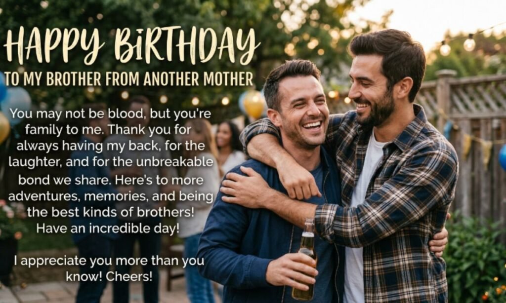 Heart-Touching Birthday Wishes for Your Brother from Another Mother