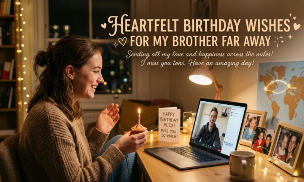 Heartfelt Birthday Wishes for Brother Far Away