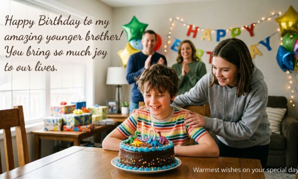 Heartwarming Birthday Wishes for Younger Brother