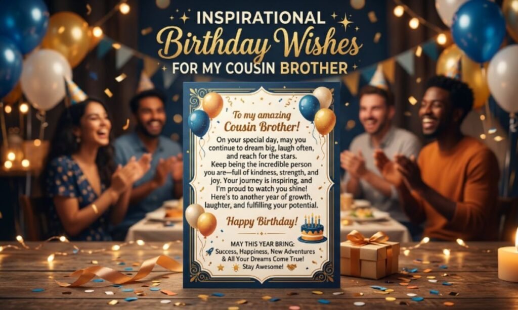 Inspirational Birthday Wishes for Cousin Brother