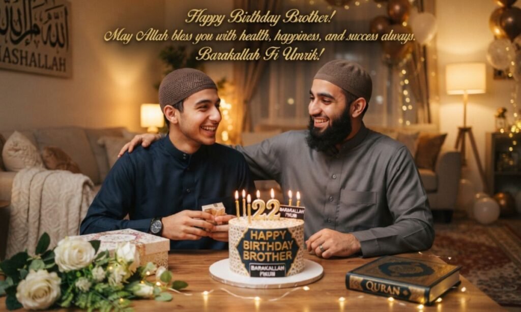 Islamic Birthday Wishes for Brother