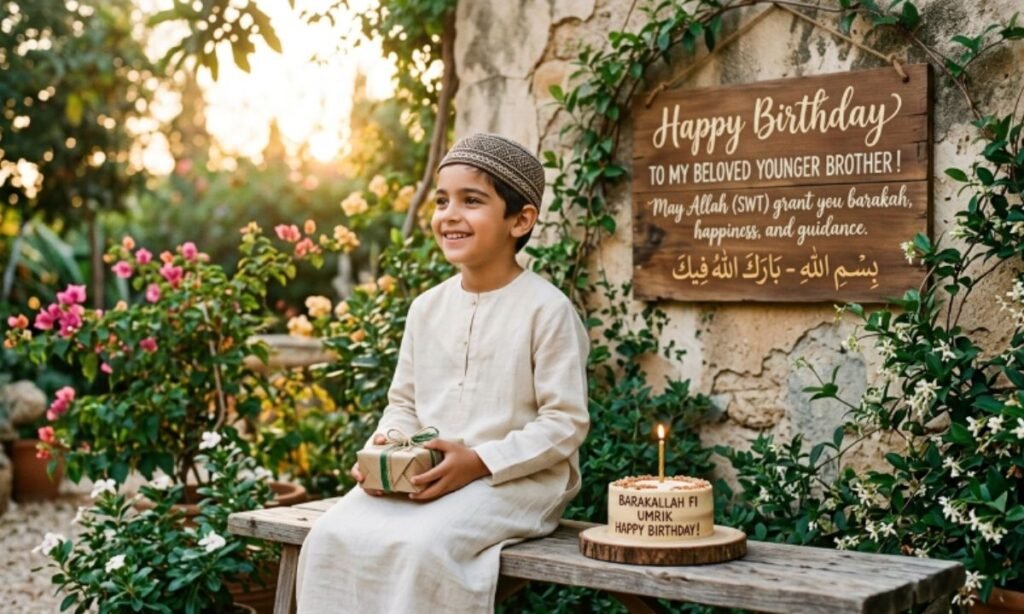 Islamic Birthday Wishes for Younger Brother