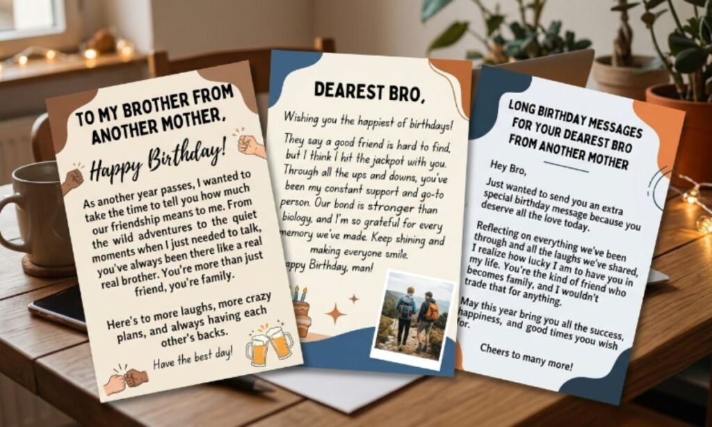 Long Birthday Messages for Your Dearest Bro from Another Mother