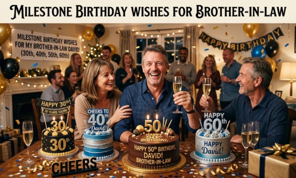 Milestone Birthday Wishes for Brother-in-Law (30th, 40th, 50th, 60th)