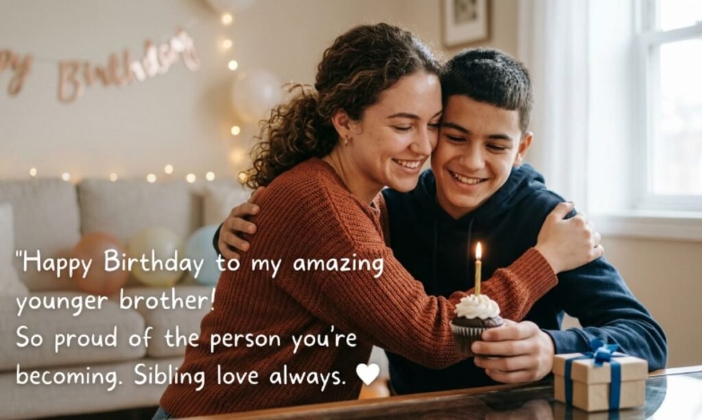 Romantic-ish but Sweet Birthday Wishes for Younger Brother (Sibling Love)