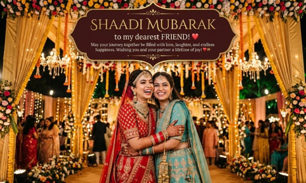 Shaadi Mubarak Wishes for Friend