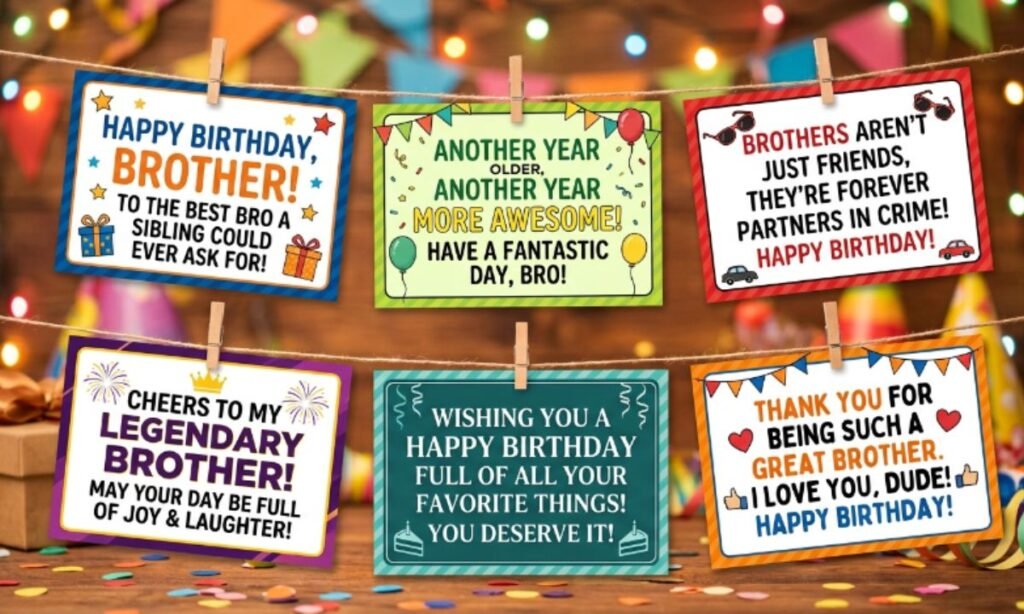 Short Birthday Wishes Quotes for Brother