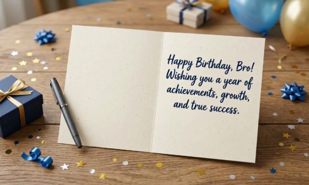 Short Birthday Wishes for Brother Success
