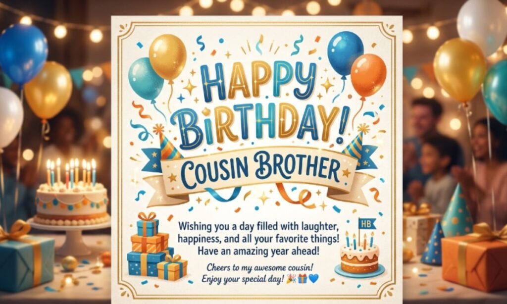 Short and Sweet Birthday Wishes for Cousin Brother