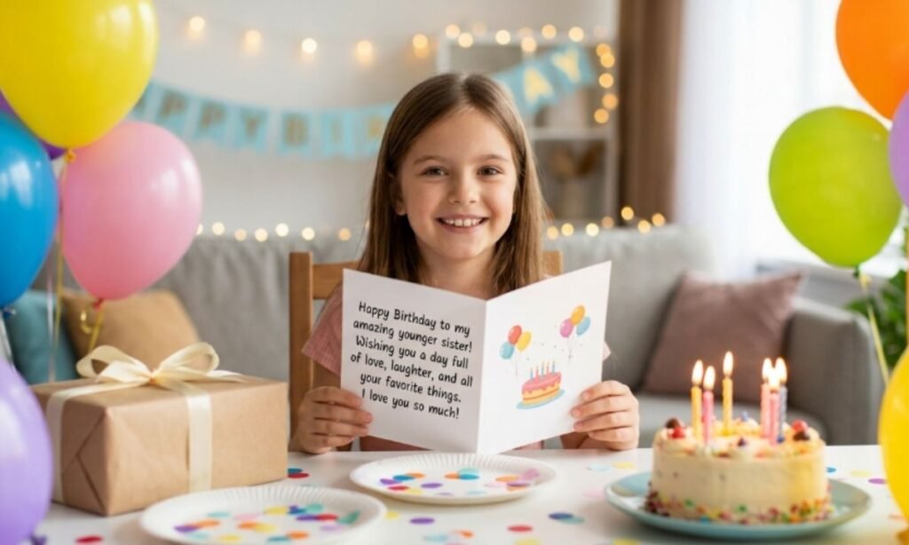 Birthday Wishes For Younger Sister In English