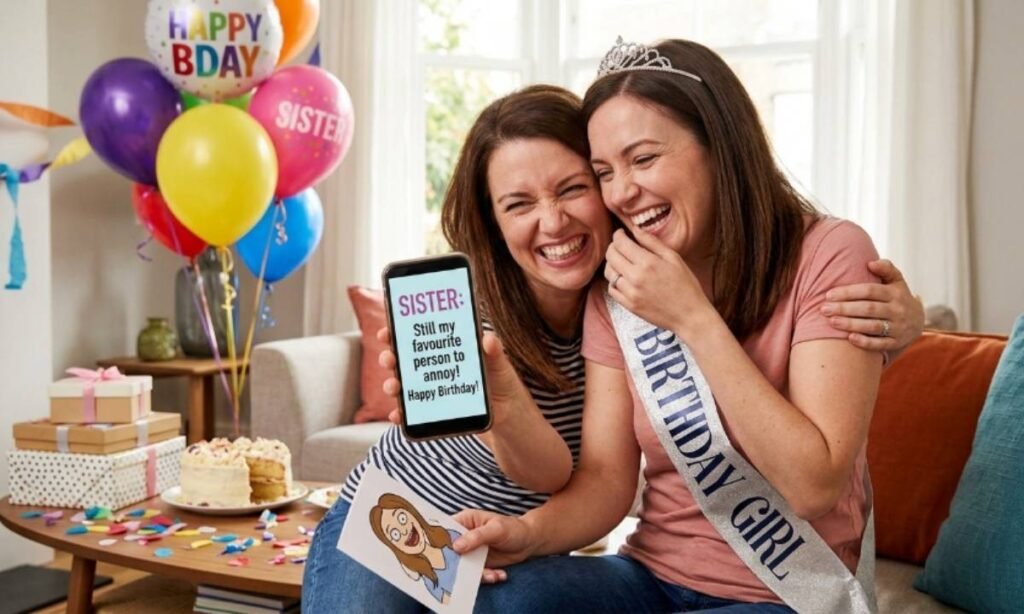Funny Birthday Wishes For Sister In English