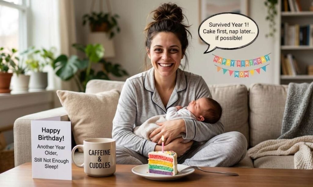 Funny Happy Birthday Wishes for a New Mom