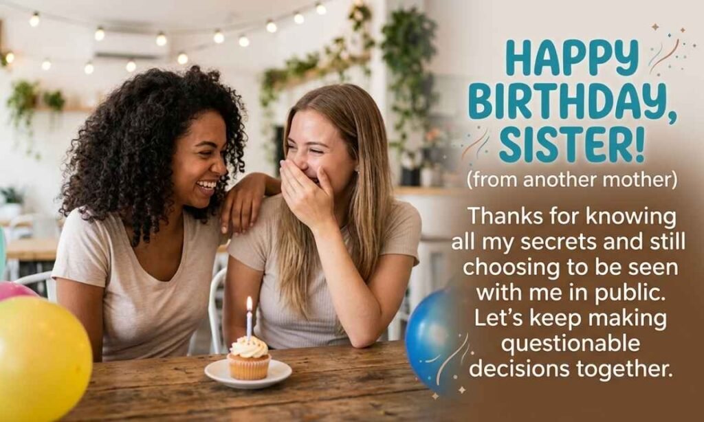 Happy Birthday Wishes For Sister From Another Mother Funny