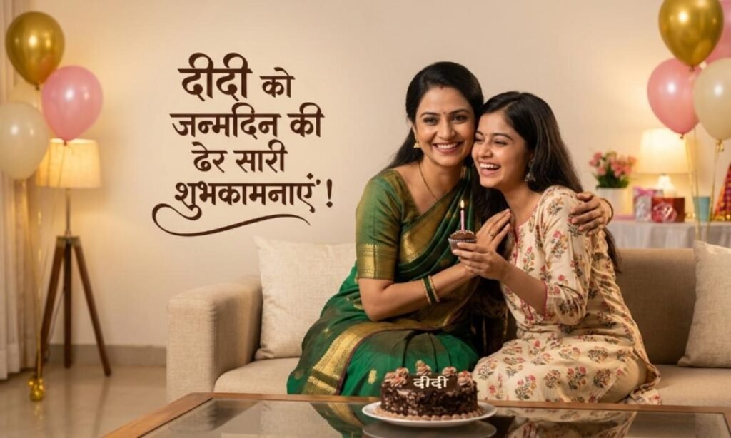 Happy Birthday Wishes for Elder Sister in Hindi