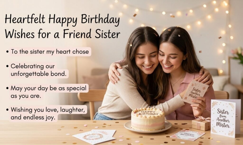 Happy Birthday Wishes for a Friend Sister