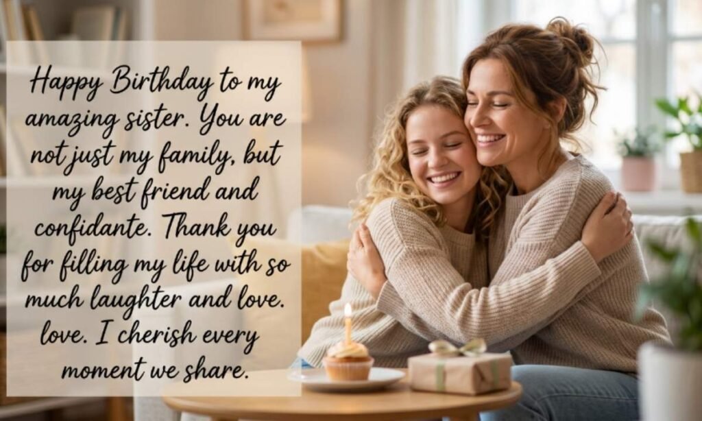 Heart Touching Birthday Wishes For Sister In English