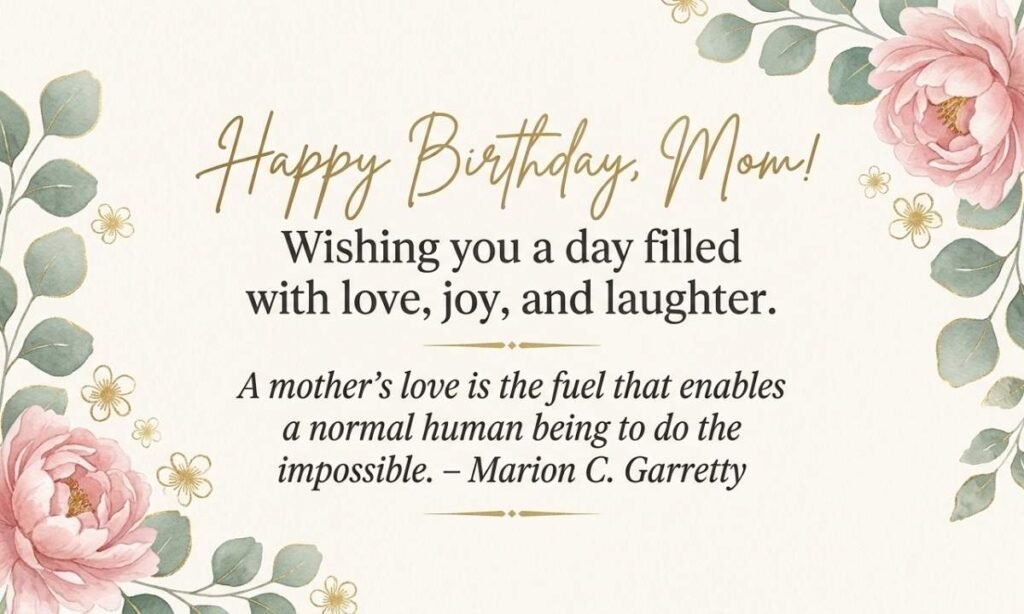 Inspirational Happy Birthday Quotes for Mom