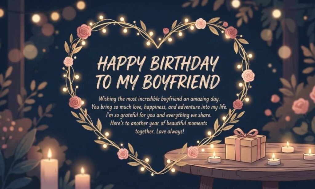 Romantic Birthday Wishes for Boyfriend