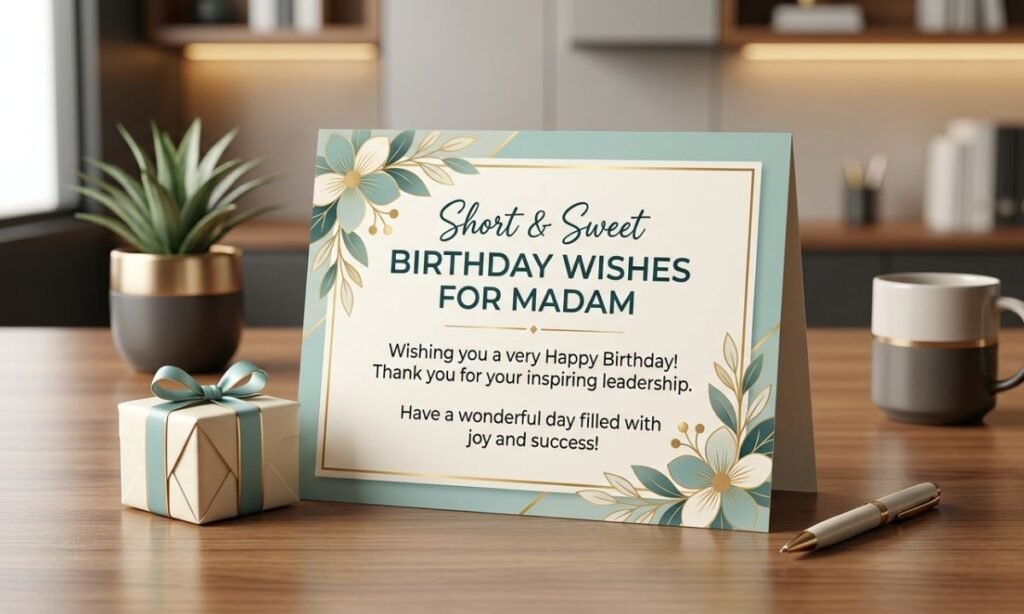 Short and Sweet Birthday Wishes for Madam
