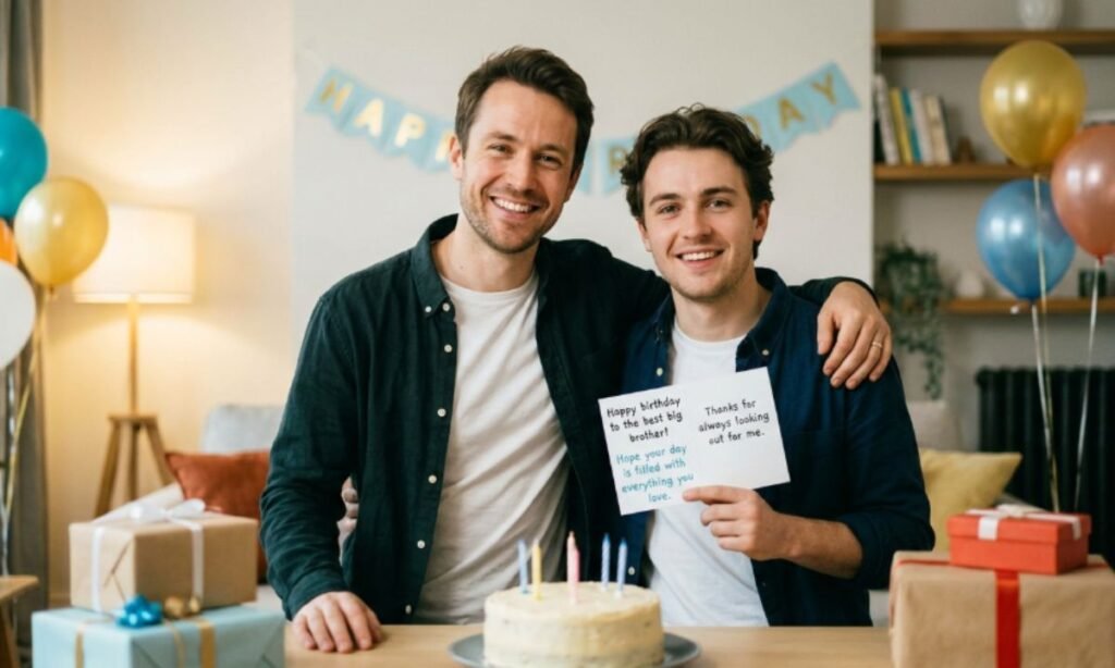 Simple Birthday Wishes for Big Brother