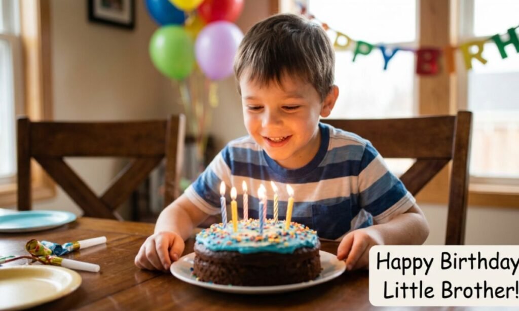 Simple Birthday Wishes for Little Brother