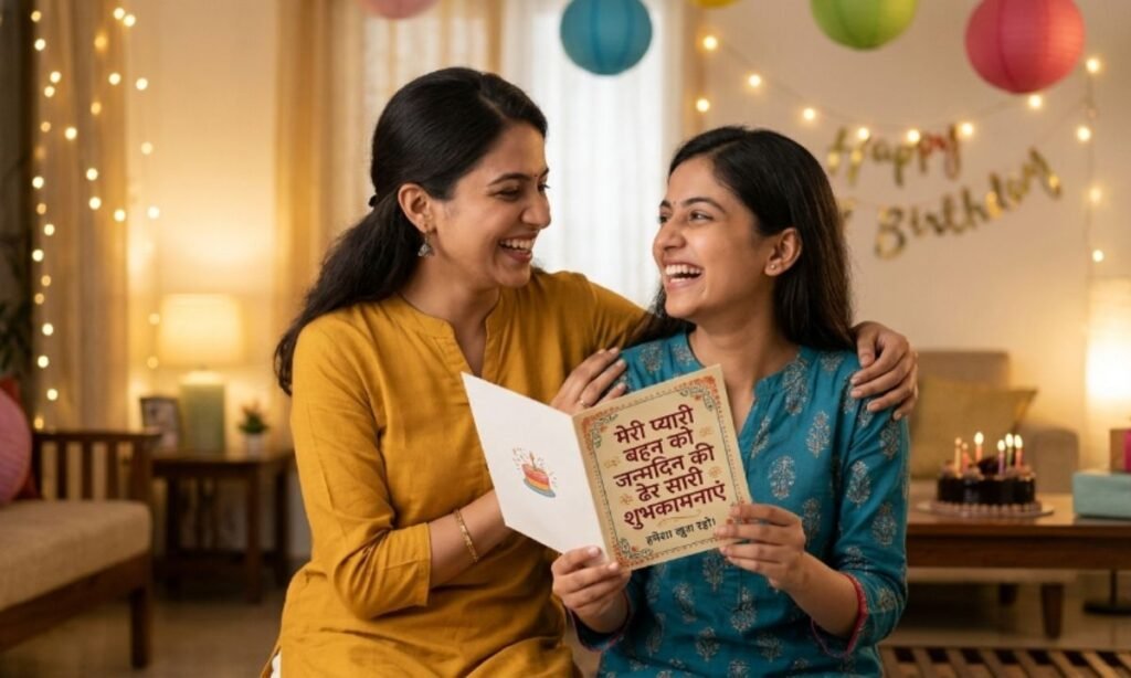 Unique Birthday Wishes for Sister in Hindi