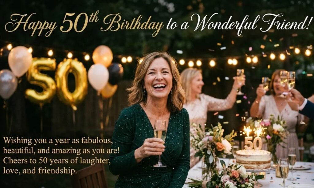 50th Birthday Wishes For A Female Friend