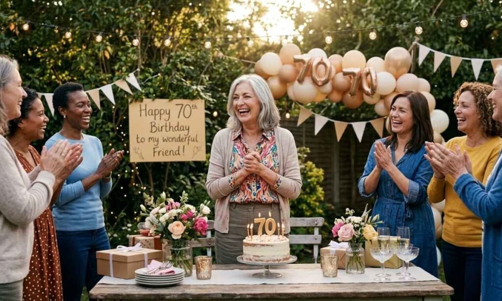 70th Birthday Wishes For A Female Friend