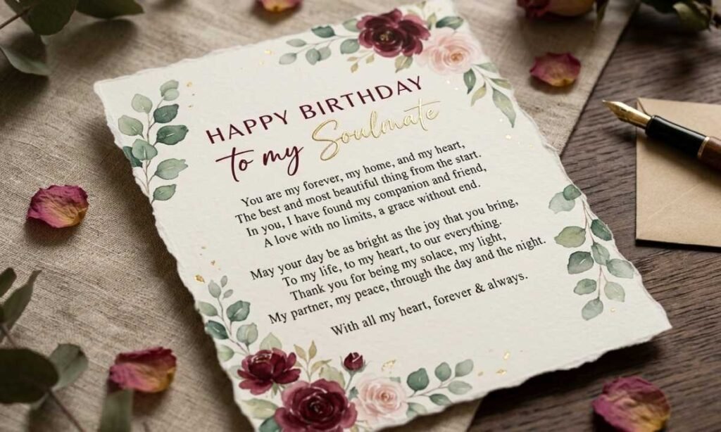 Beautiful Happy Birthday Poems for My Soulmate